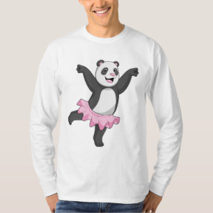 Camiseta Panda como Ballerina en el ballet