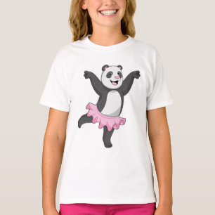 Camiseta Panda como Ballerina en el ballet