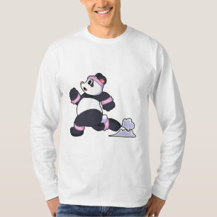 Camiseta Panda como corredor en carrera