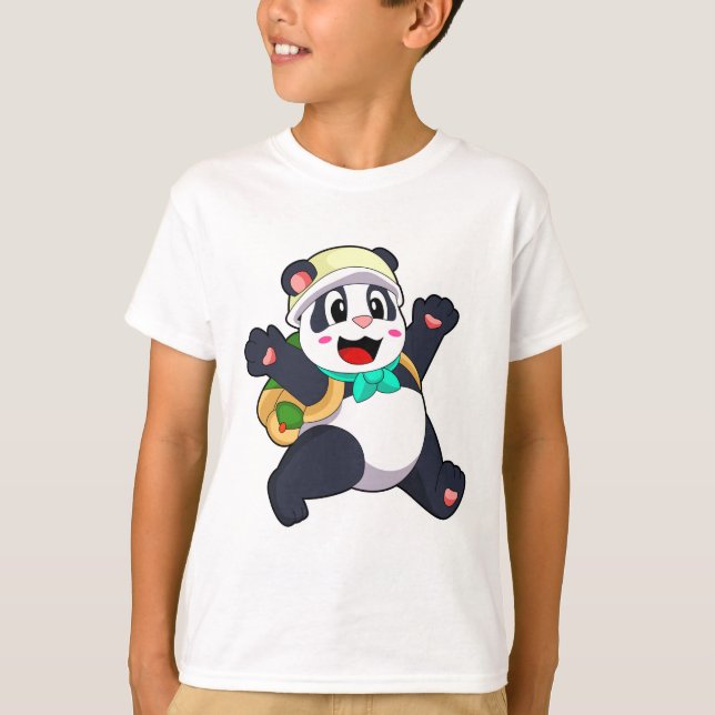 Camiseta Panda como estudiante (Anverso)