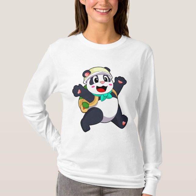 Camiseta Panda como estudiante (Anverso)