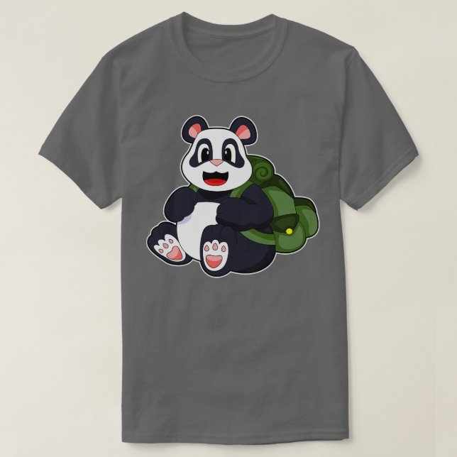 Camiseta Panda como excursionista con mochila (Diseño del anverso)