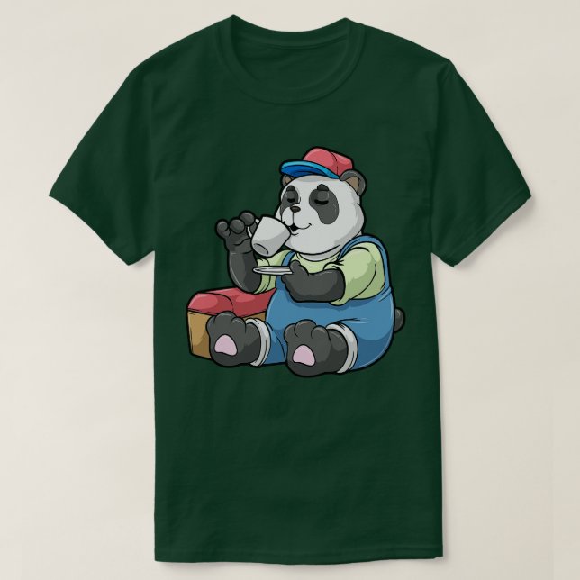 Camiseta Panda como mecánico con funda de herramientas (Diseño del anverso)