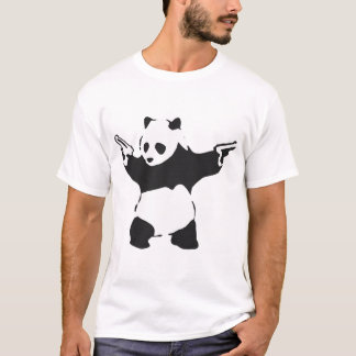 Camiseta Panda con armas 2014 - Banksy Graffiti