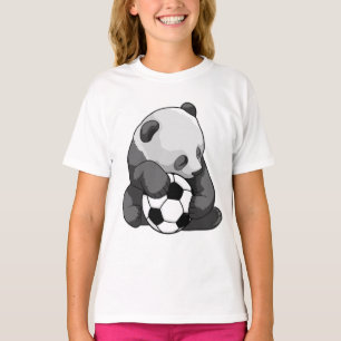 Camiseta Panda con balón de fútbol