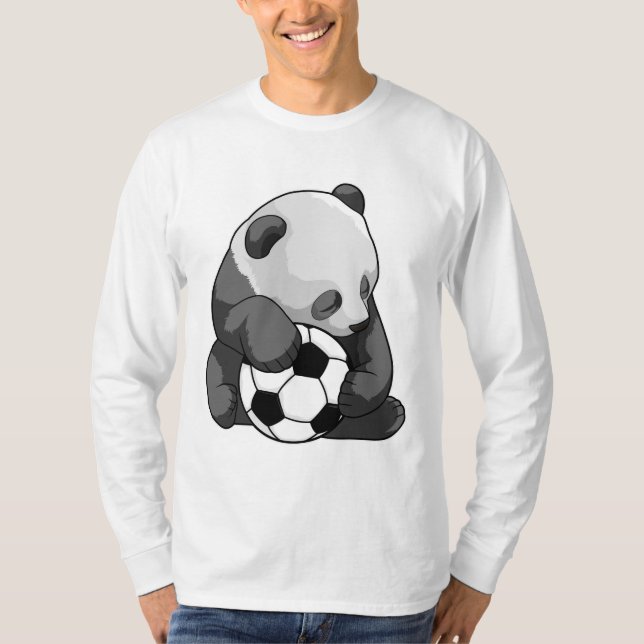 Camiseta Panda con balón de fútbol (Anverso)