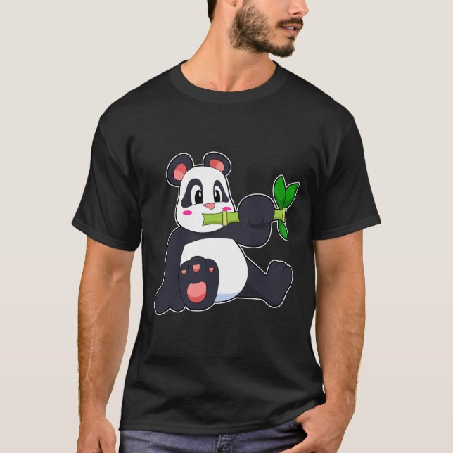 Camiseta Panda con bambú (Anverso)