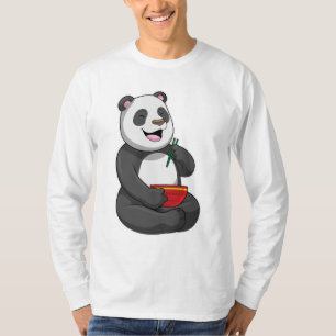 Camiseta Panda con Bowl Ramen