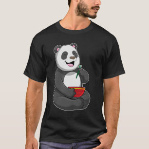 Camiseta Panda con Bowl Ramen