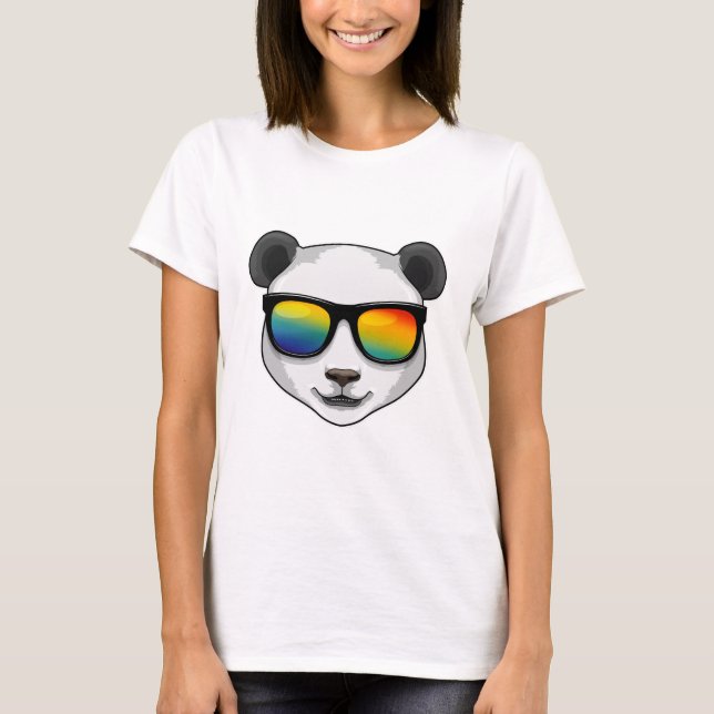 Camiseta Panda con gafas de sol (Anverso)