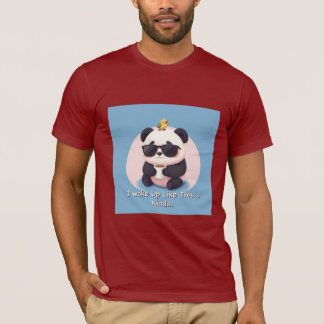 Camiseta panda con gafas de sol