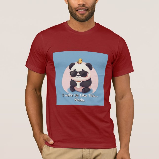 Camiseta panda con gafas de sol (Anverso)