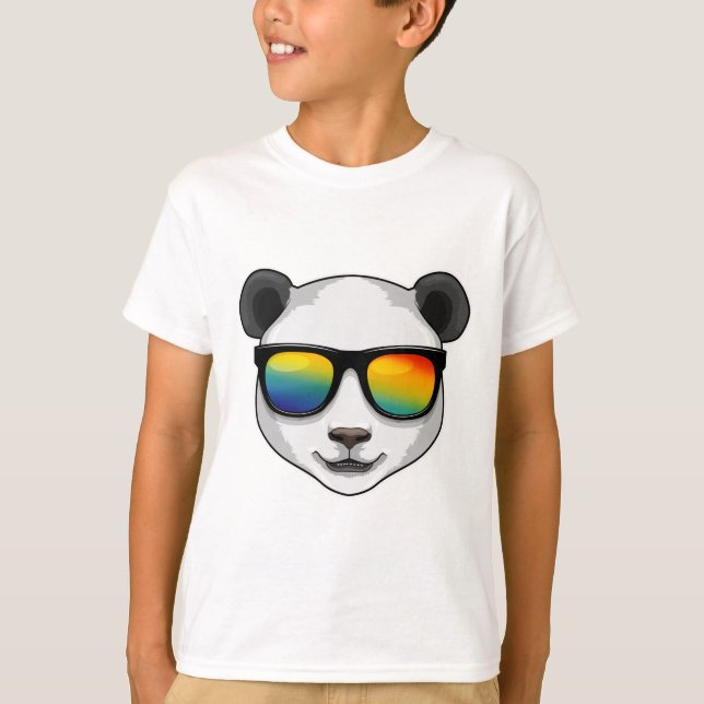 Camiseta Panda con gafas de sol (Anverso)
