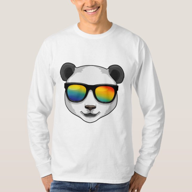 Camiseta Panda con gafas de sol (Anverso)