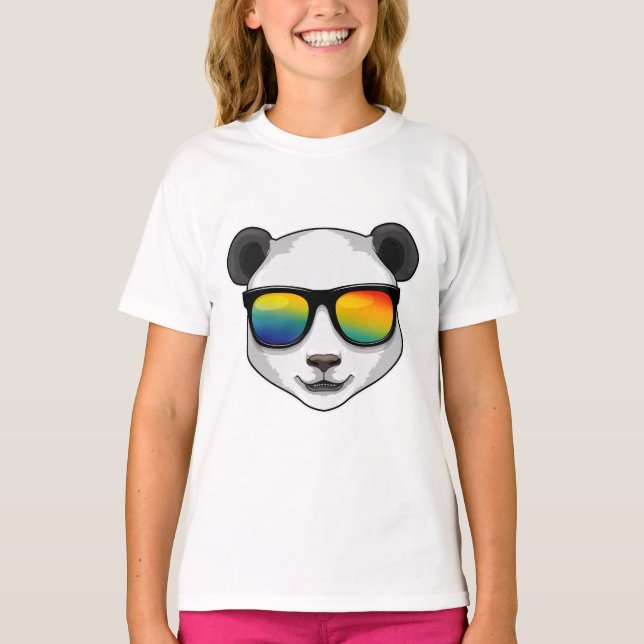 Camiseta Panda con gafas de sol (Anverso)