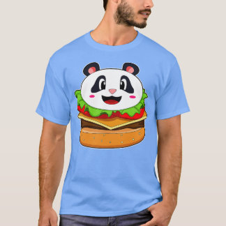 Camiseta Panda con hamburguesa