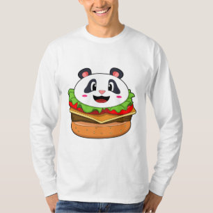 Camiseta Panda con hamburguesa