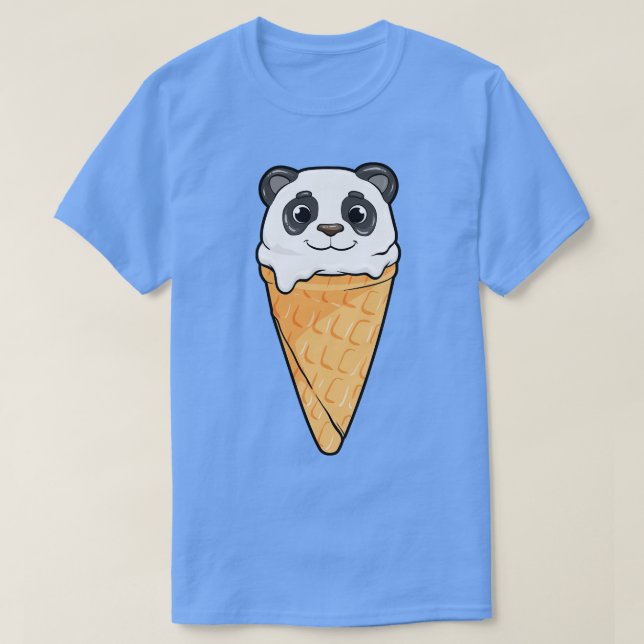 Camiseta Panda con helado (Diseño del anverso)