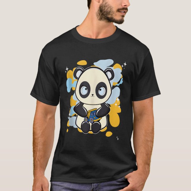 Camiseta Panda con juguete (Anverso)