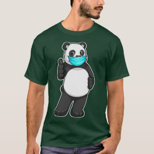 Camiseta Panda con máscara facial