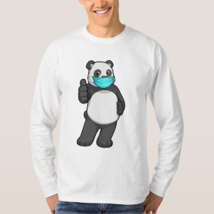 Camiseta Panda con máscara facial