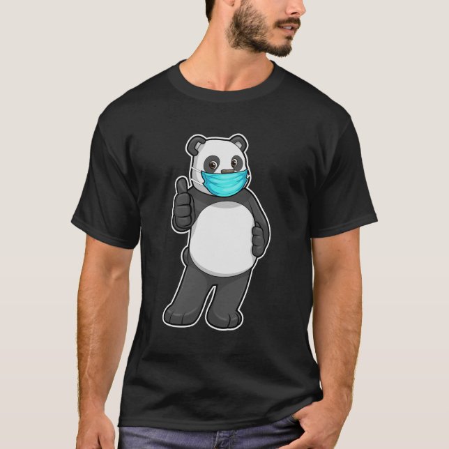 Camiseta Panda con máscara facial (Anverso)