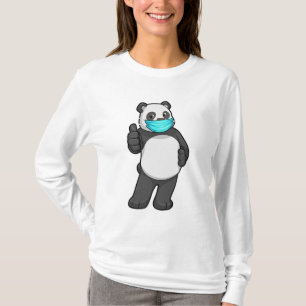 Camiseta Panda con máscara facial