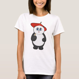 Camiseta Panda con paraguas