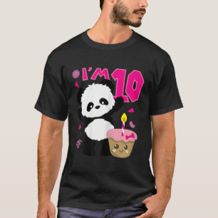 Camiseta Panda Con Pastel Kawaii 10 Py