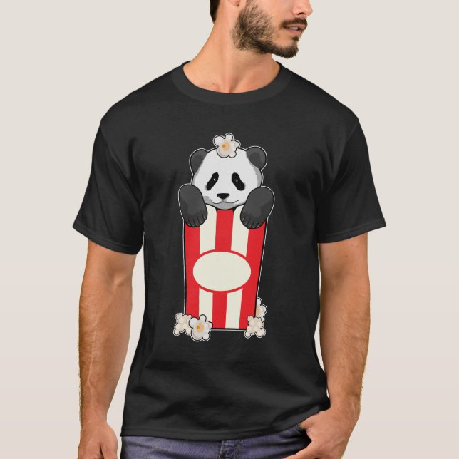 Camiseta Panda con Popcorn (Anverso)