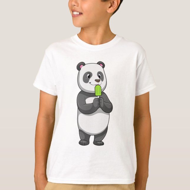 Camiseta Panda con Popsicle (Anverso)