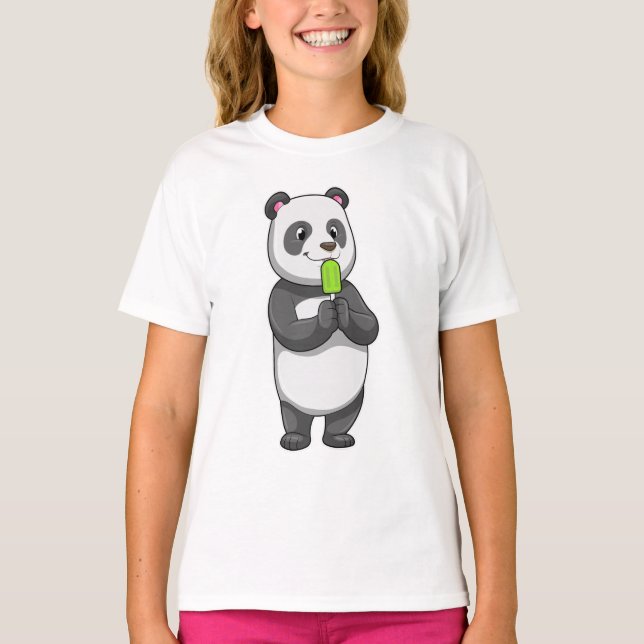 Camiseta Panda con Popsicle (Anverso)