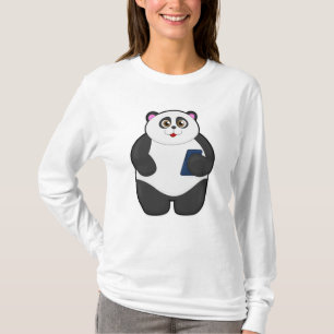 Camiseta Panda con teléfono móvil