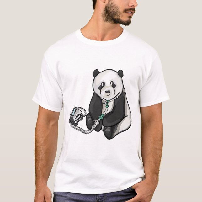 Camiseta Panda Con Trach Y Ventilador (Anverso)