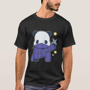 Camiseta Panda Con Un Oso Ninja Panda