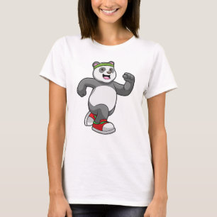 Camiseta Panda corriendo con la cabeza
