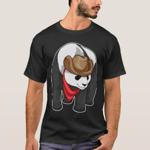 Camiseta Panda Cowboy Cowboy gorra