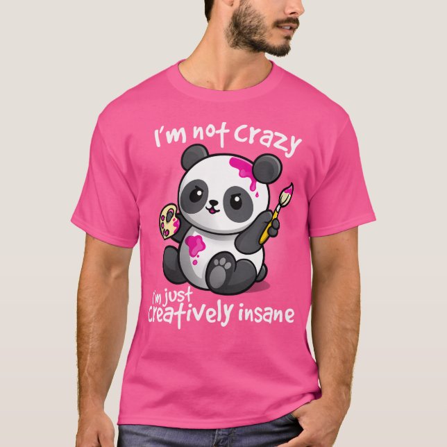 Camiseta Panda creativamente demente (Anverso)