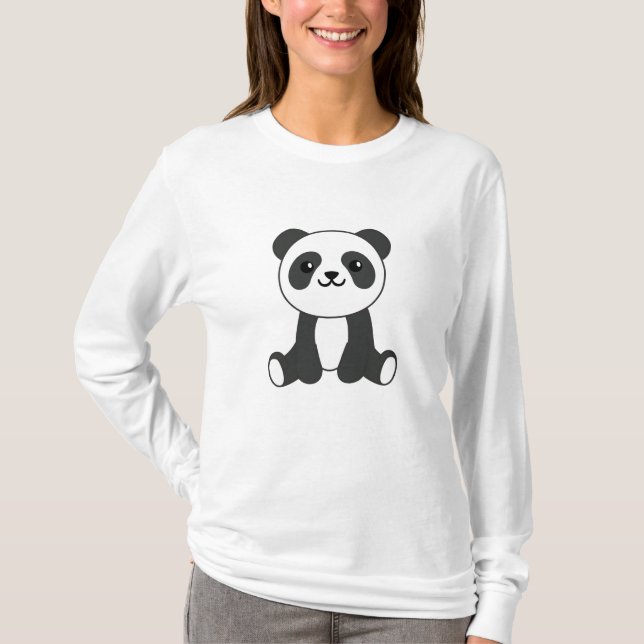Camiseta Panda Cute Animales Niños Bear Pandas (Anverso)