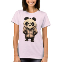 Panda Cute de diseño animal enojado