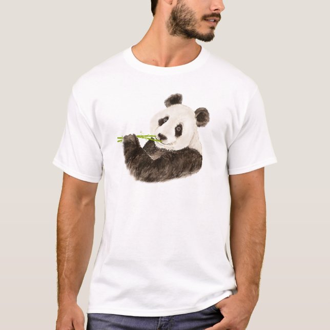 Camiseta Panda Cute, Oso Asiático, Animal Acuático (Anverso)