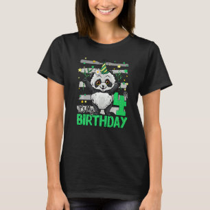 Camiseta Panda de 4 años cuarto Chica de cumpleaños Panda B