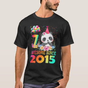 Camiseta Panda De 7 Años De Edad Impresionante Desde 2015