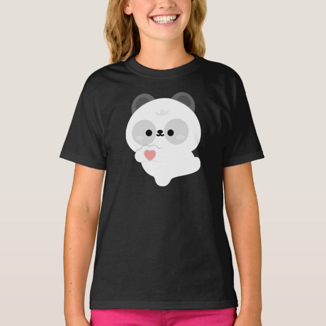 Camiseta Panda de Amor Adorable (Anverso)