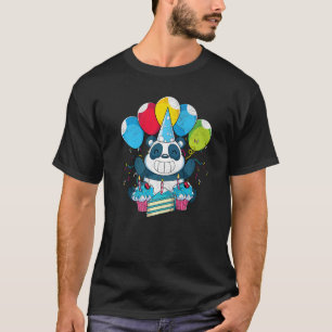 Camiseta Panda de animal lindo Oso Niños Fiesta de cumpleañ