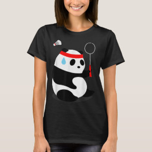 Camiseta Panda de bádminton sudoroso se perdió 