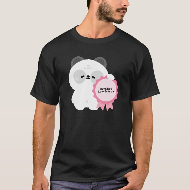 Camiseta Panda de baja energía certificado (Anverso)