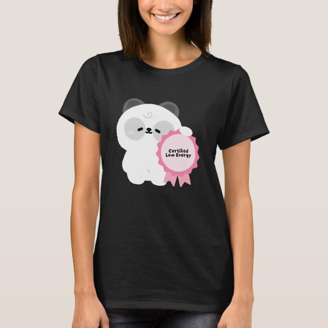 Camiseta Panda de baja energía certificado (Anverso)