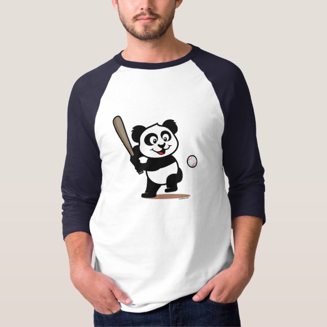 Camiseta Panda de Béisbol (Anverso)