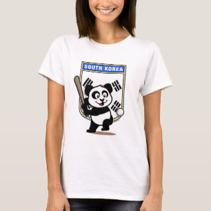 Camiseta Panda de béisbol de Corea del Sur